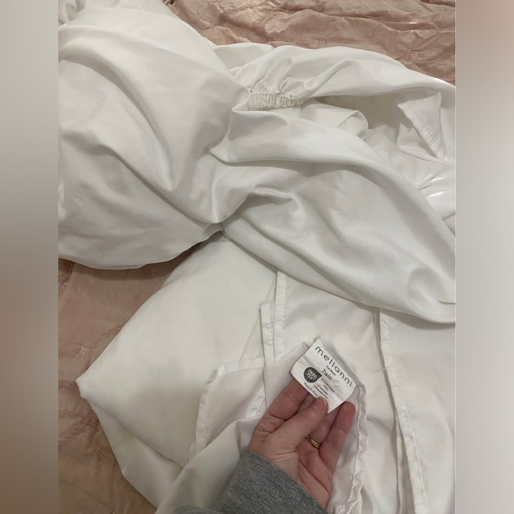 Mellanni White Microfiber Twin Bed Sheet Set